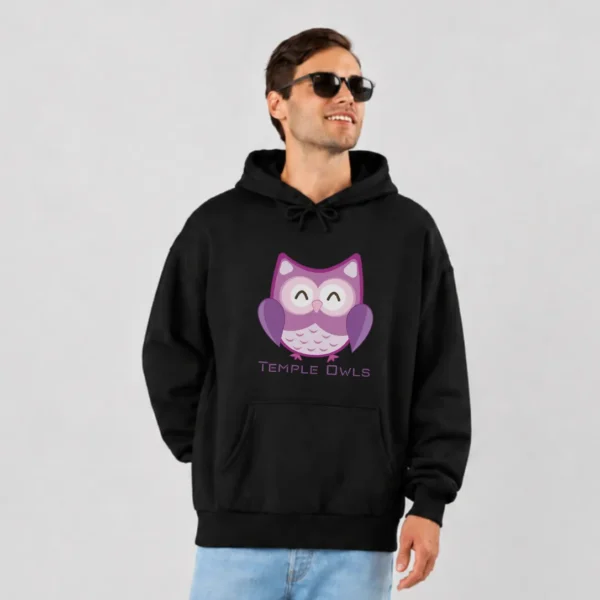 هودی جغد بنفش طرح Temple Owls کد 10601