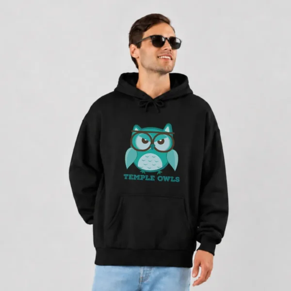 هودی جغد عینکی طرح Temple Owls کد 10602