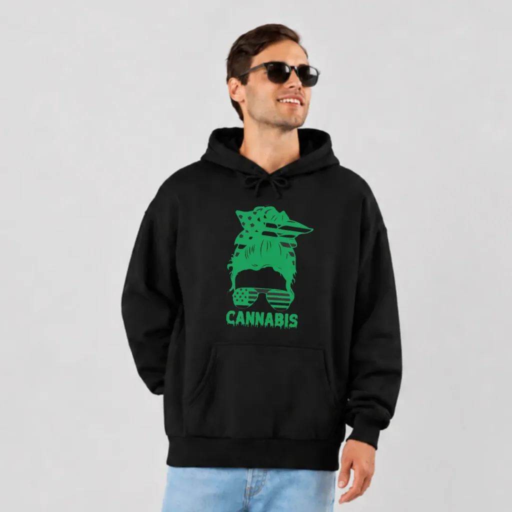 هودی طرح کلاه گاوچران Cannabis کد 14048