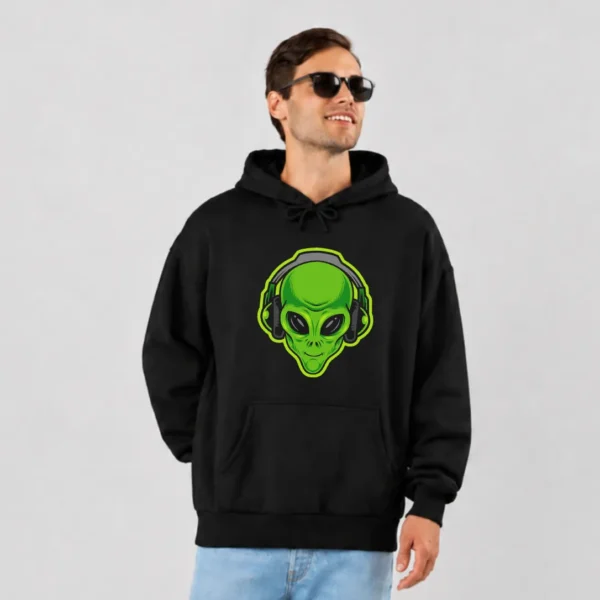 هودی بیگانه طرح هدفون (Alien DJ) کد 14989