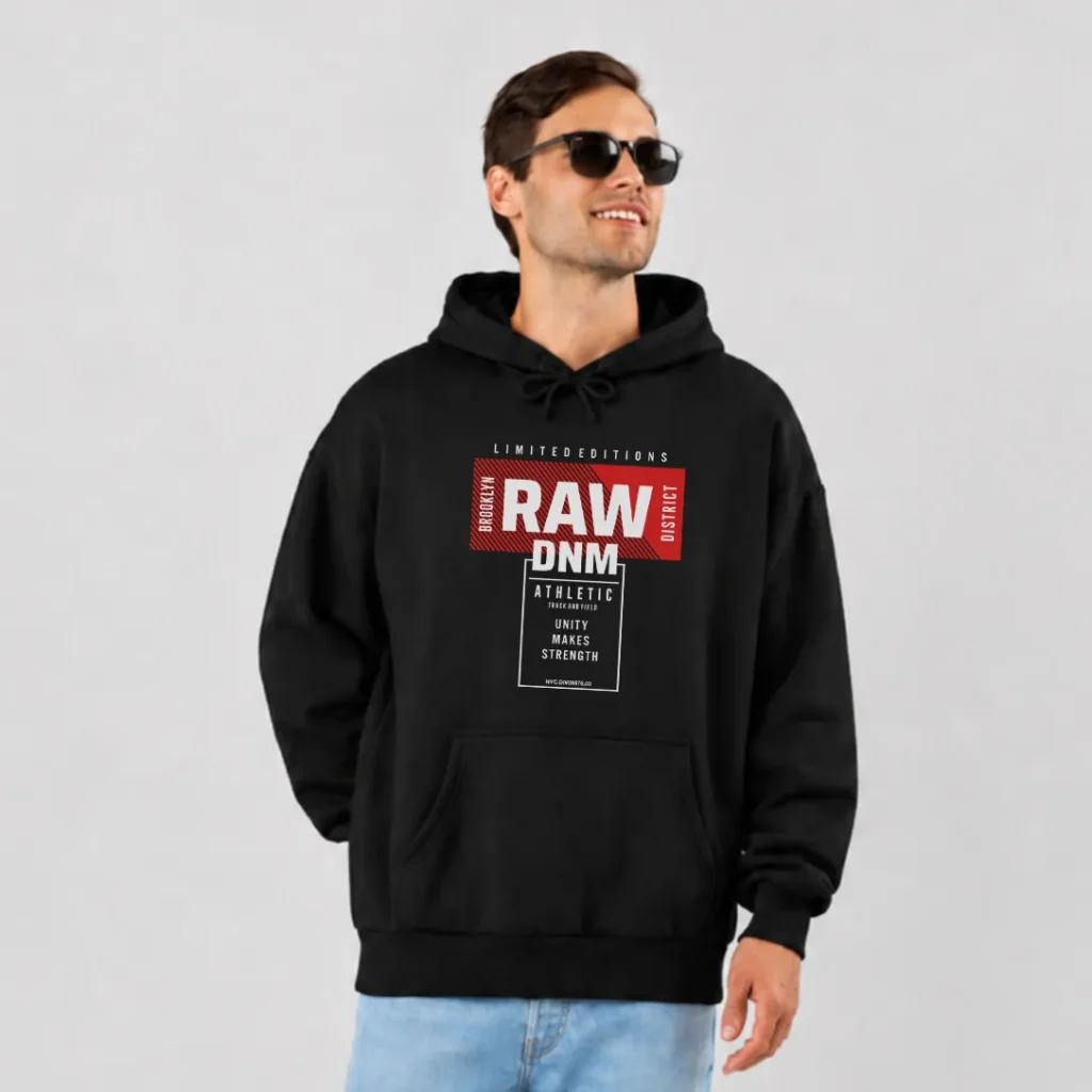 هودی طرح Raw Denim کد 16022