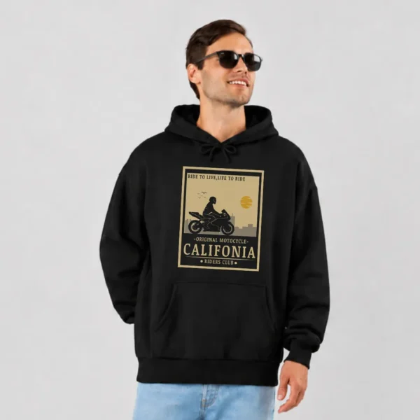 هودی موتورسیکلت طرح Ride to Live California کد 16686