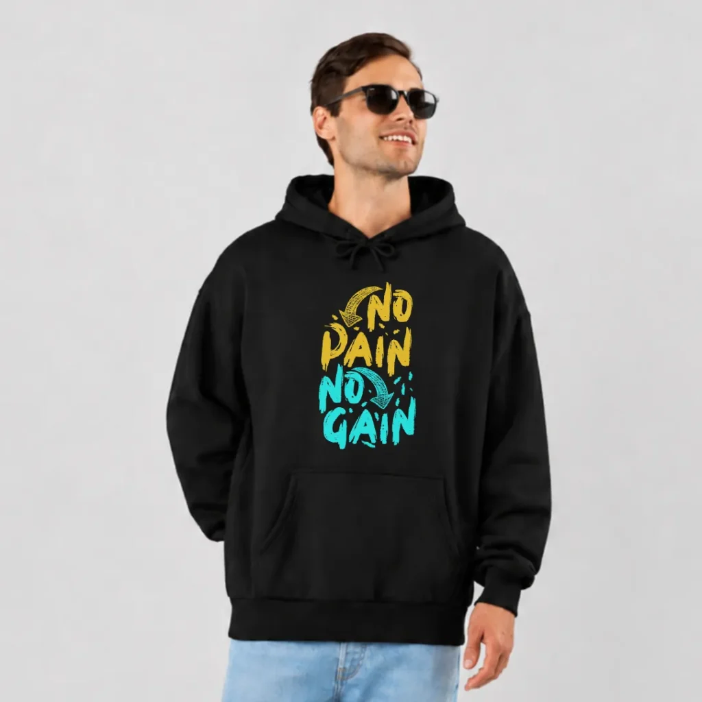 هودی انگیزشی طرح No Pain No Gain کد 19279