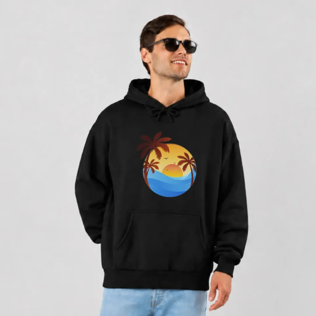 هودی طرح غروب ساحلی (Beach Sunset) کد 21627