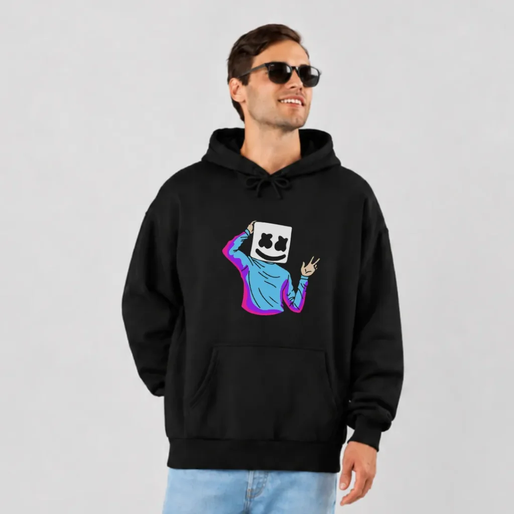 هودی مارشملو طرح پرتره رنگی (Marshmello) کد 2592