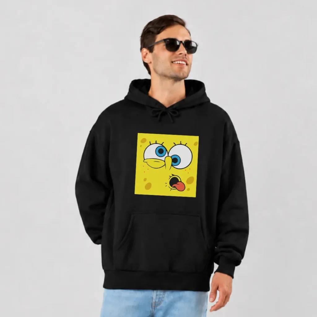 هودی باب اسفنجی طرح صورت کارتونی (SpongeBob) کد 3319