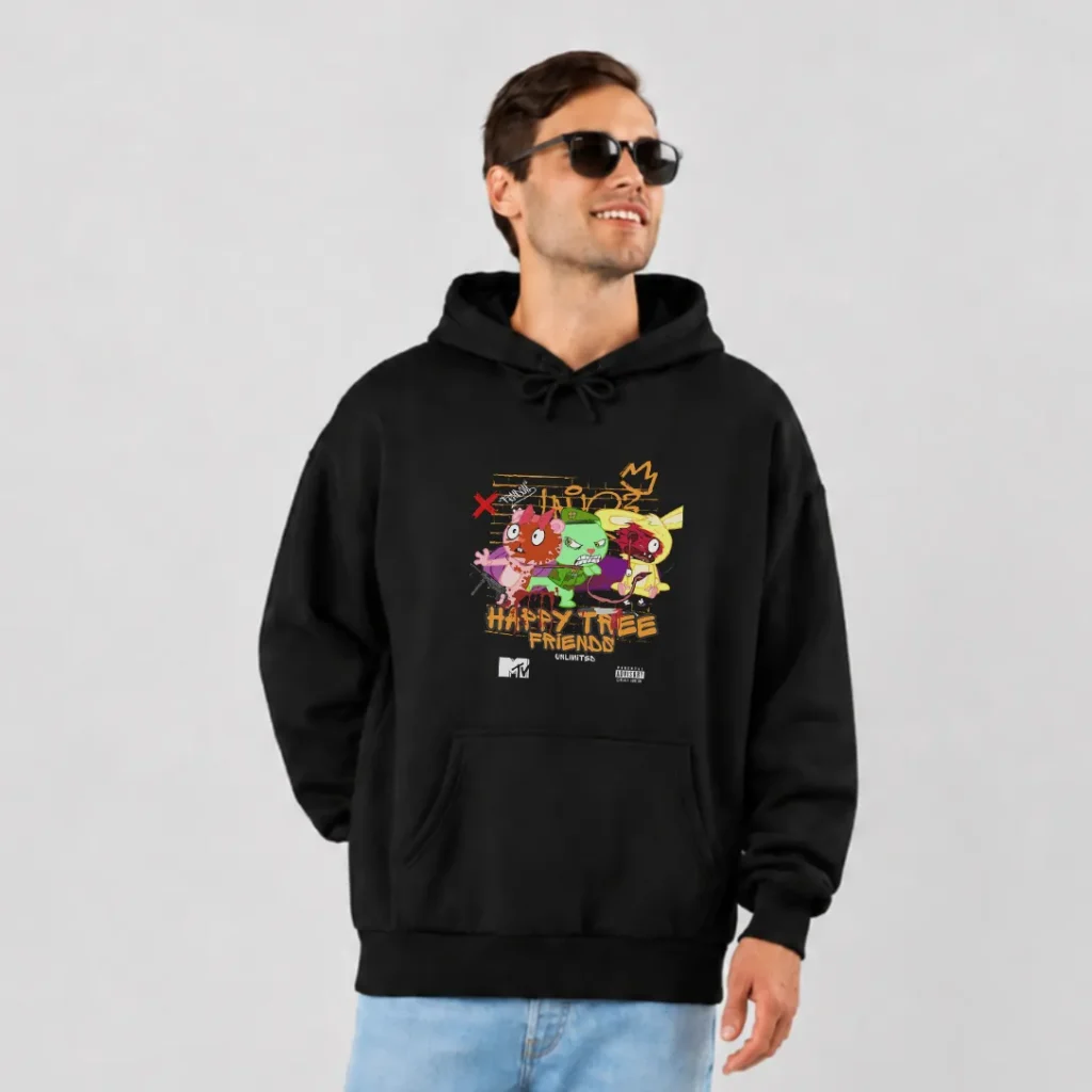 هودی Happy Tree Friends طرح کارتونی رنگی کد 3624