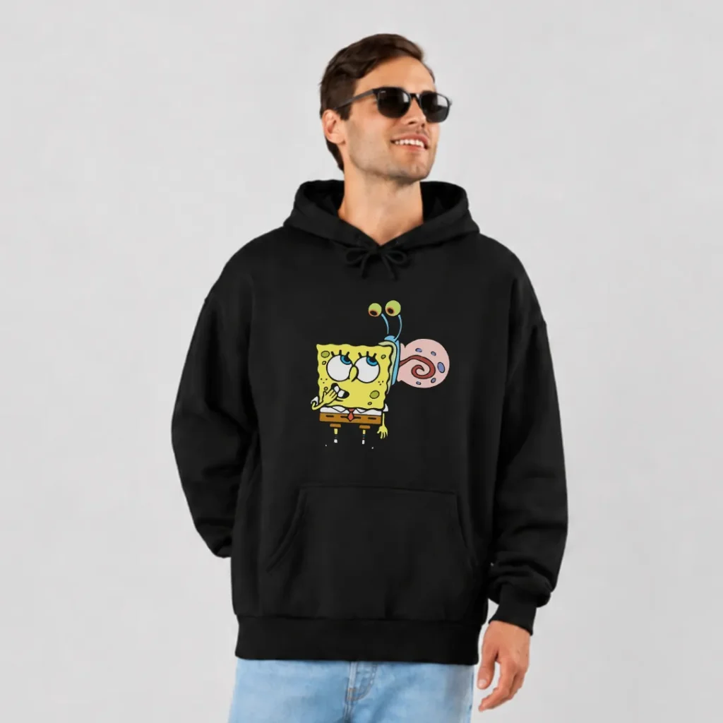 هودی باب اسفنجی طرح باب و گری (SpongeBob & Gary) کد 4607