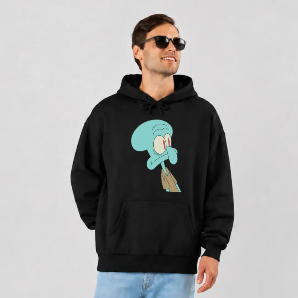 هودی باب اسفنجی طرح اسکوییدوارد خسته (Squidward) کد 4739