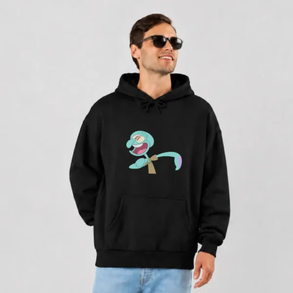هودی باب اسفنجی طرح اسکوییدوارد خنده (Squidward) کد 4749