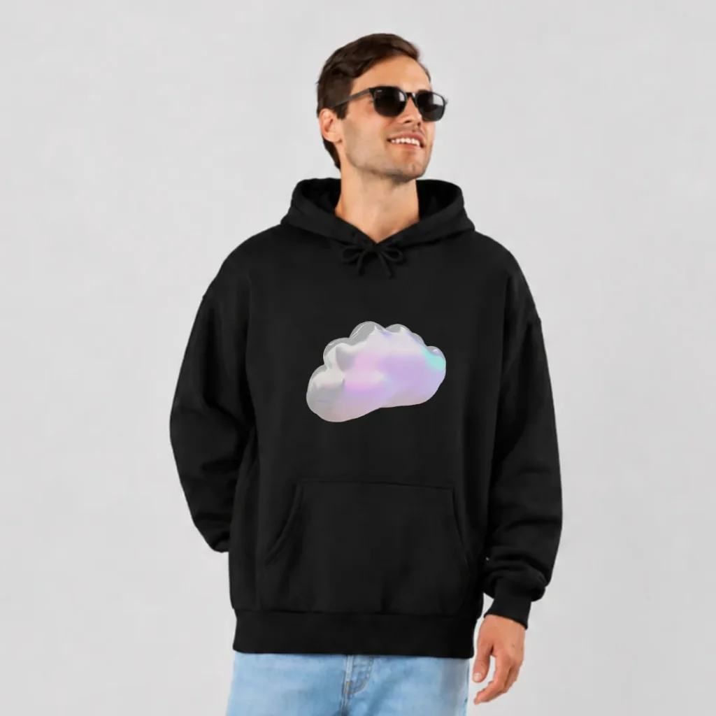 هودی طرح ابر براق (Chrome Cloud) کد 5071
