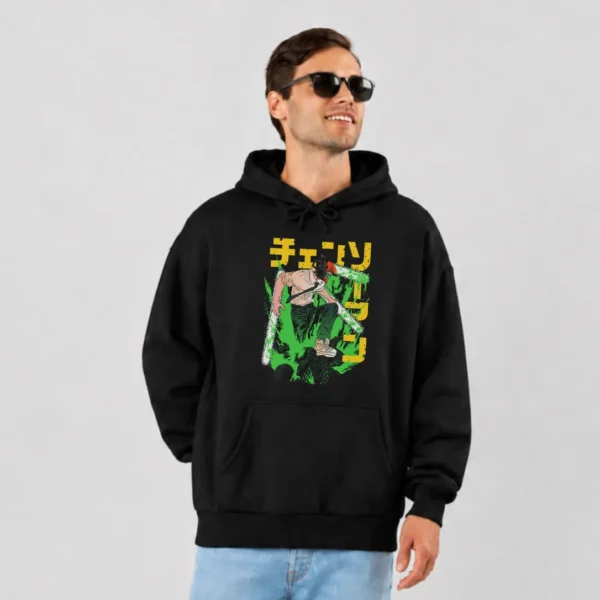 هودی انیمه وان پیس طرح زورو شمشیرزن (Zoro) کد 5750