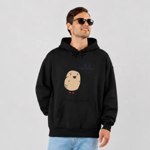 هودی سیب‌زمینی کارتونی طرح I’m a Potato کد 6617