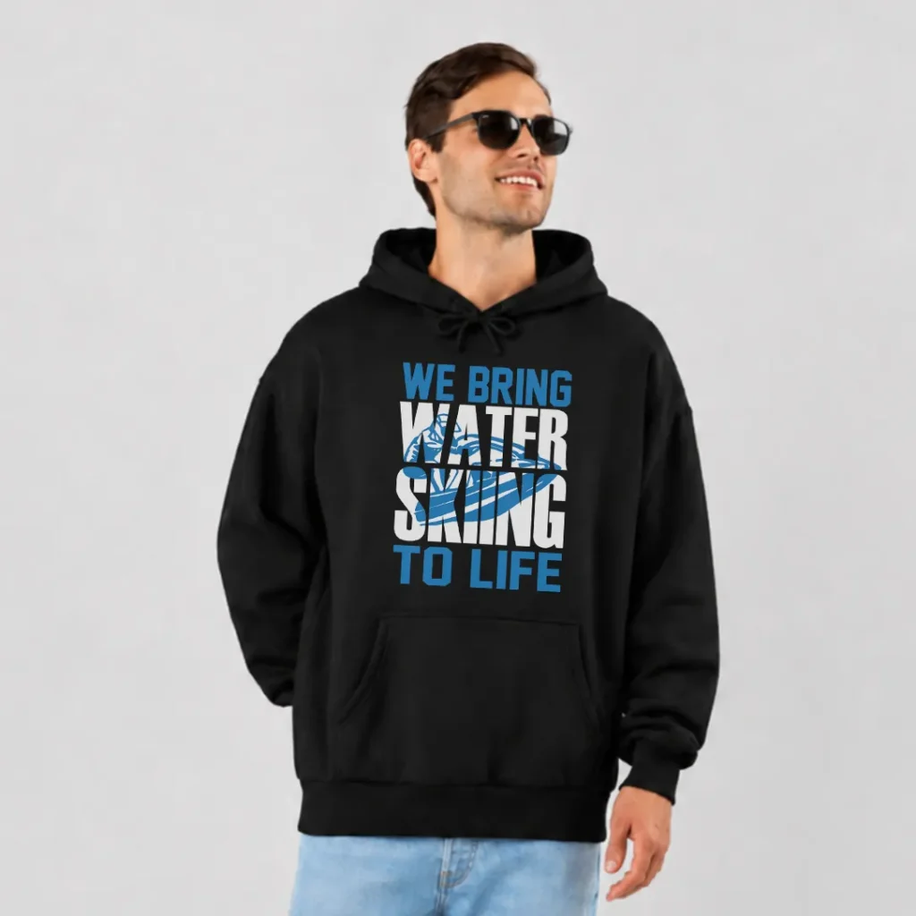 هودی اسکی روی آب طرح Water Skiing کد 7575