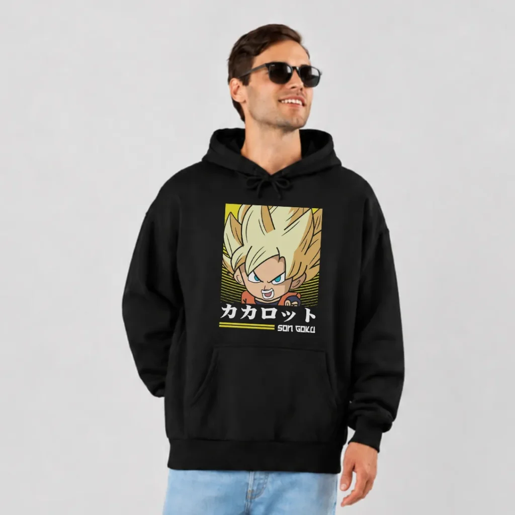 هودی انیمه دراگون بال طرح کاکاروت گوکو (Goku) کد 8396