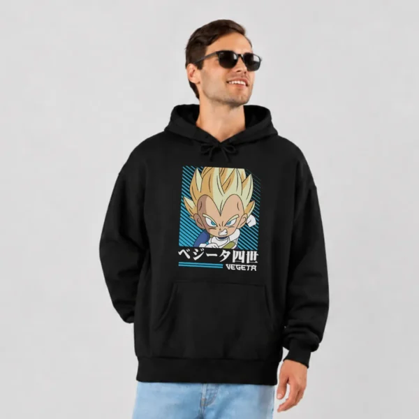 هودی انیمه دراگون بال طرح وجیتا (Vegeta) کد 8397