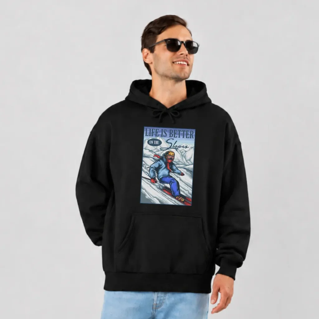 هودی اسکی طرح Life Is Better On The Slopes کد 8779