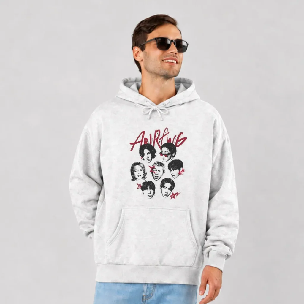 هودی بی‌تی‌اس طرح کلاژ آرمی (BTS Army) کد po1244