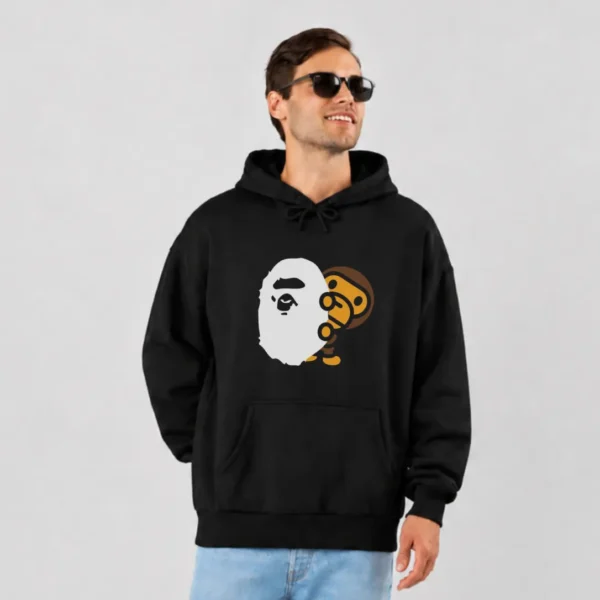 هودی بیپ طرح میمون و لوگوی استریت‌ویر (BAPE) کد po1404