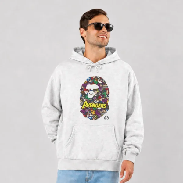هودی مارول اونجرز طرح لوگوی BAPE (Avengers) کد po2060