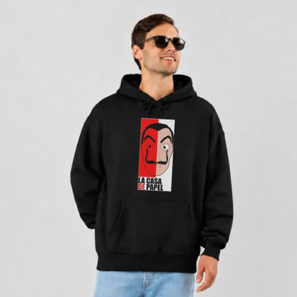 هودی سریال خانه کاغذی طرح ماسک دالی (La Casa de Papel) کد po2668