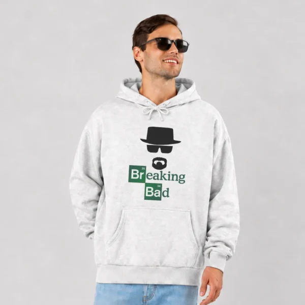 هودی بریکینگ بد طرح هایزنبرگ و لوگوی شیمیایی (Heisenberg) کد po3080