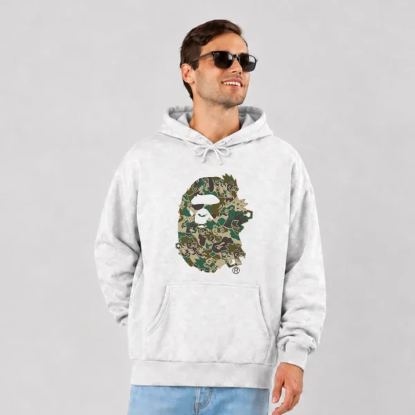 هودی بیپ طرح لوگوی میمون چریکی (BAPE) کد po3125