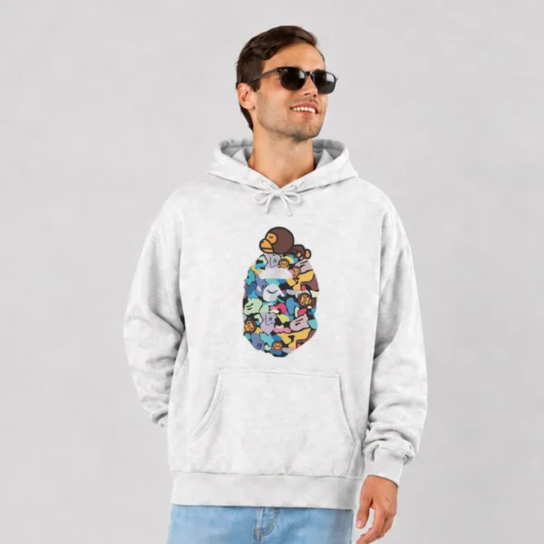هودی بیپ طرح کاموفلاژ Baby Milo (BAPE) کد po3220