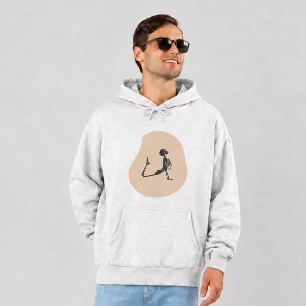 هودی اسکلت در حال نوشیدن طرح مینیمال کد po3413