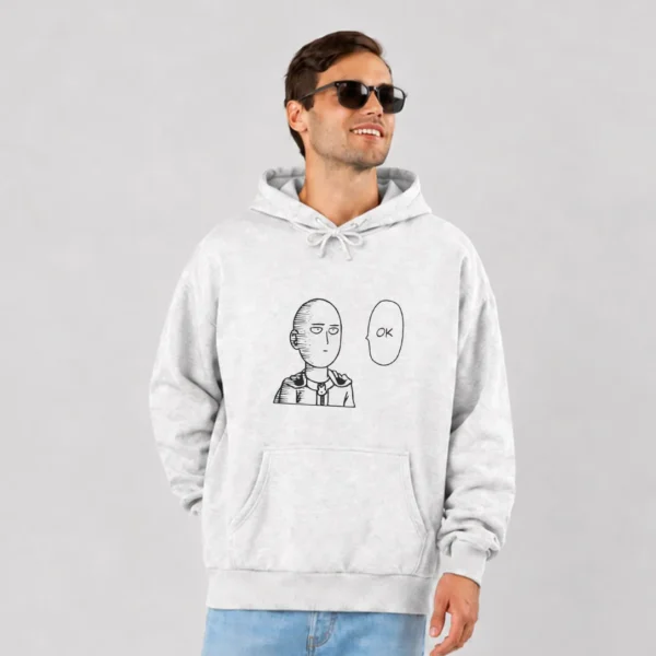 هودی انیمه وان پانچ من طرح سایتاما OK (Saitama) کد po3554