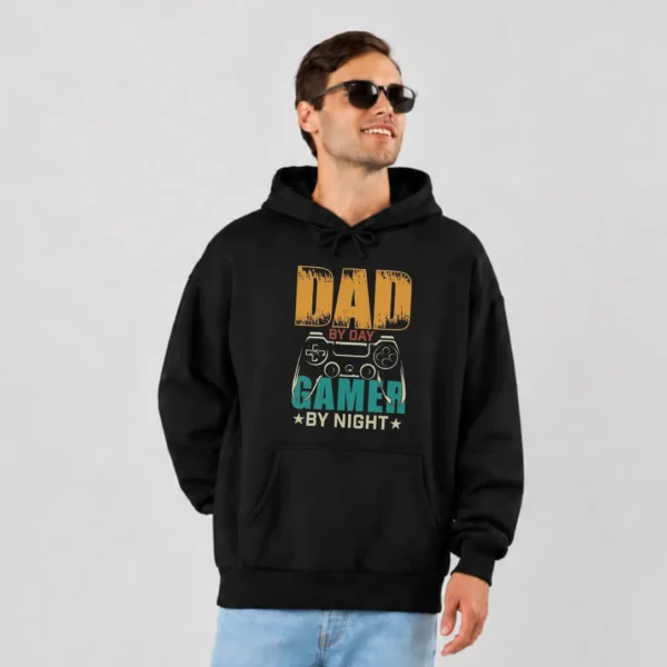 هودی پدر گیمر طرح Dad by Day Gamer by Night کد po3623