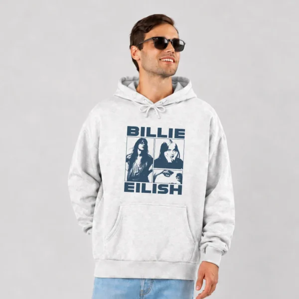 هودی بیلی آیلیش طرح پرتره رترو (Billie Eilish) کد po3835