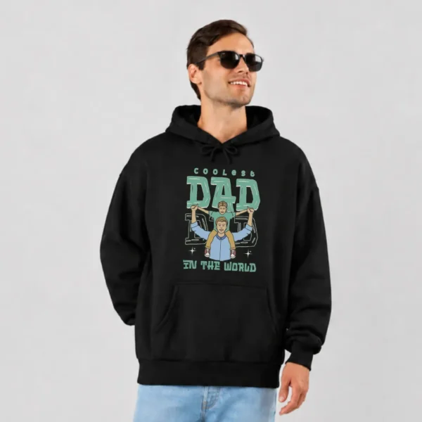 هودی روز پدر طرح Coolest Dad in the World کد po3926