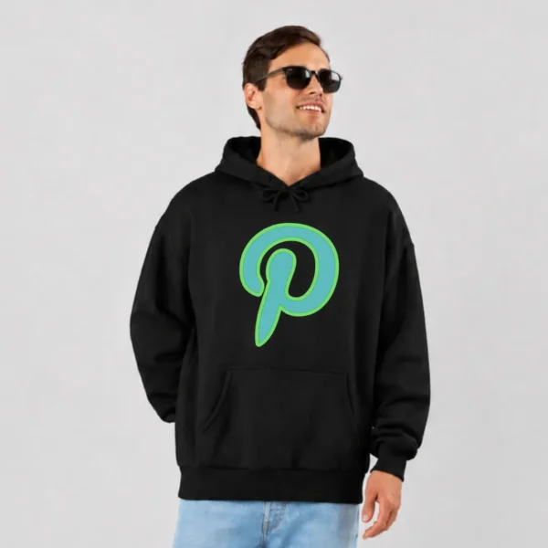 هودی پینترست طرح لوگوی نئونی (Pinterest) کد po4040