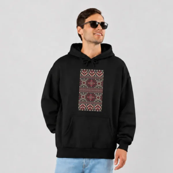 هودی طرح بافت هندسی وینتیج کد po4490