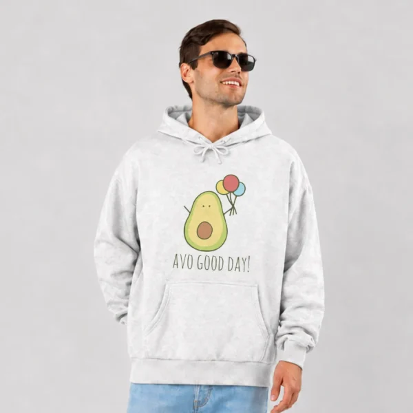 هودی آووکادو کارتونی طرح روز خوب کد po5024
