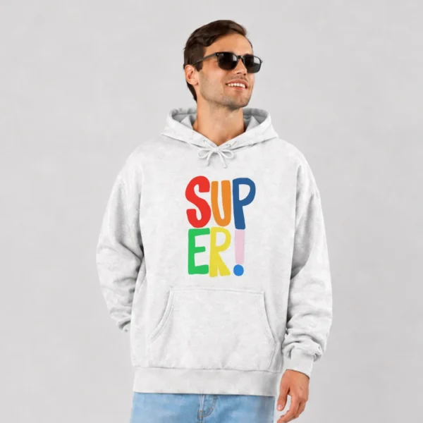 هودی تایپوگرافی رنگی سوپر (Super) کد po5155
