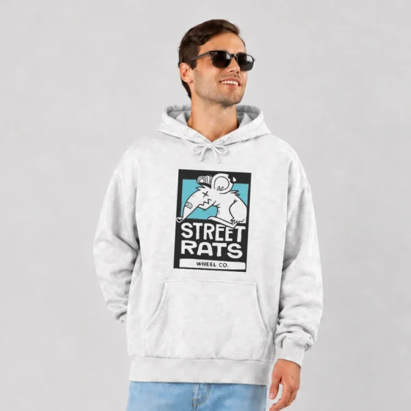 هودی اسکیت‌برد طرح موش خیابانی (Street Rats) کد po6744