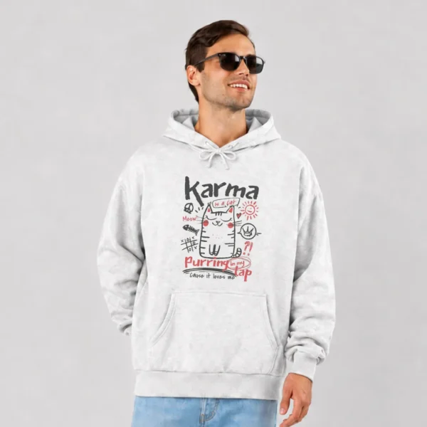 هودی گربه طرح Karma Is a Cat کد po7319