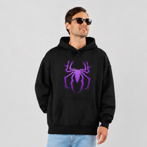 هودی مرد عنکبوتی طرح نماد بنفش (Spider-Man) کد po7672