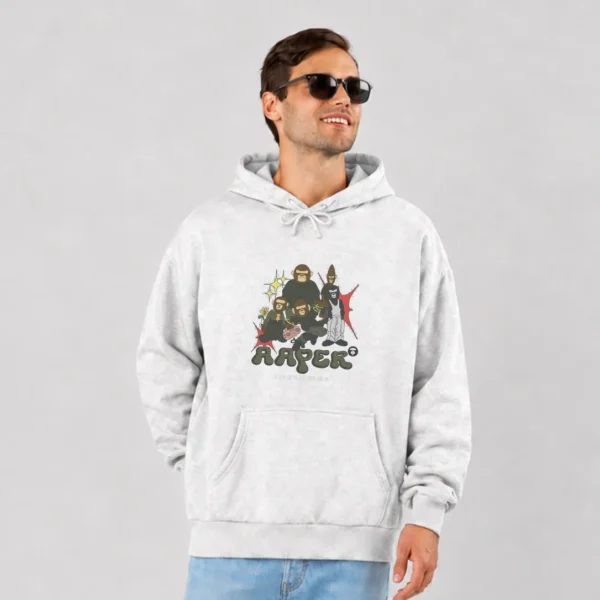 هودی برند بیپ طرح کاراکترهای AAPE (A Bathing Ape) کد po852