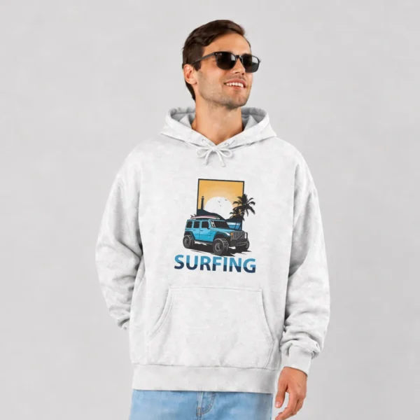 هودی ماشین طرح Surfing کد 10702