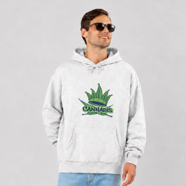 هودی طرح لوگو شاهدانه Cannabis کد 14072