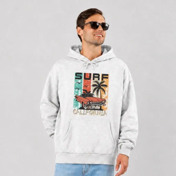 هودی ماشین کلاسیک طرح Surf California کد 14174