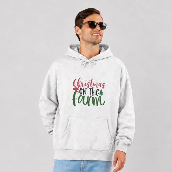 هودی کریسمس طرح نوشته Christmas on the Farm کد 14396