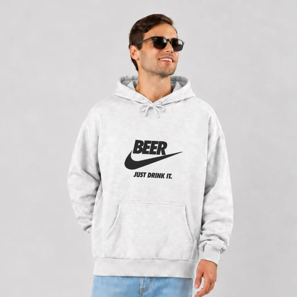هودی طرح لوگوی طنز Beer Just Drink It کد 14566