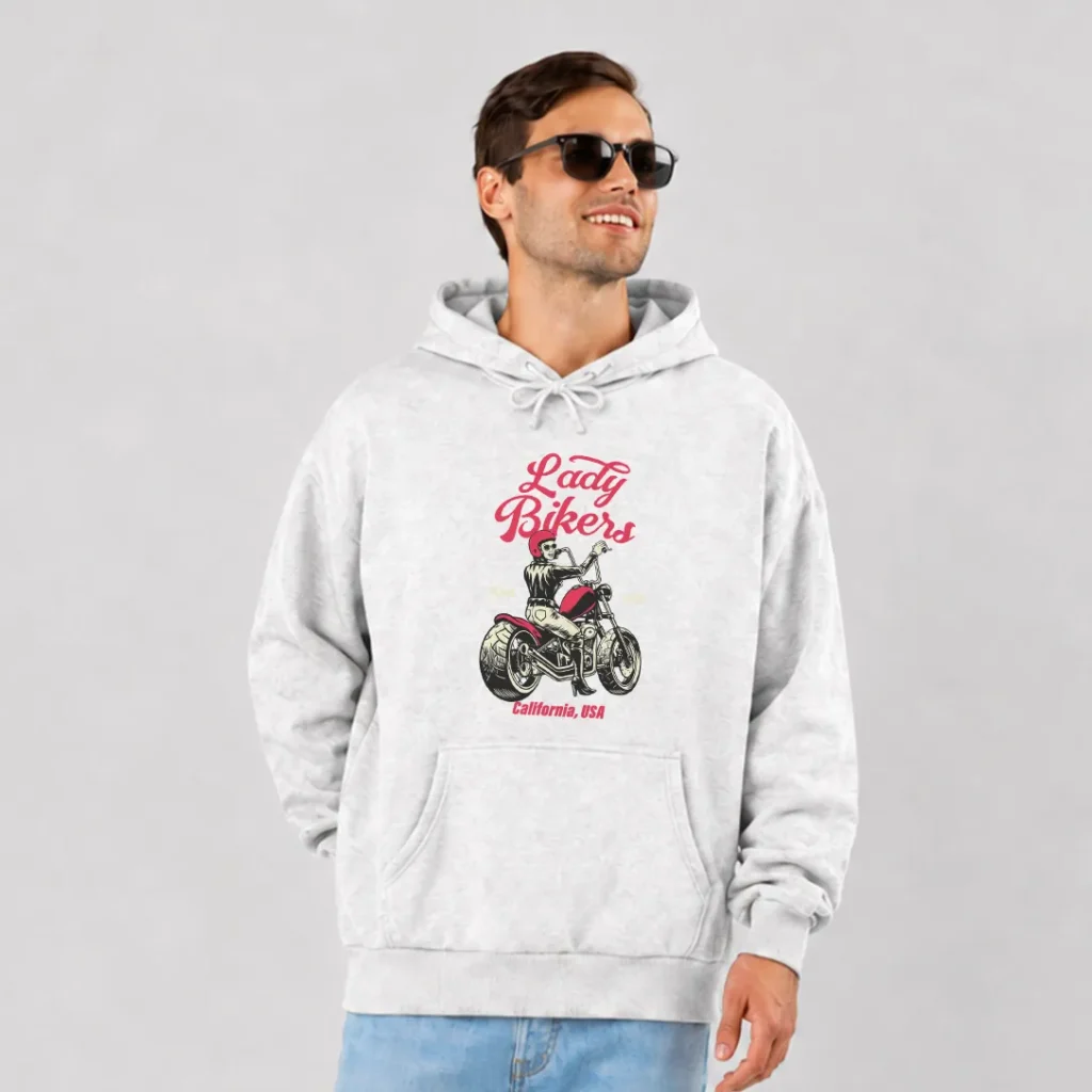 هودی موتورسواری طرح Lady Bikers کد 14994