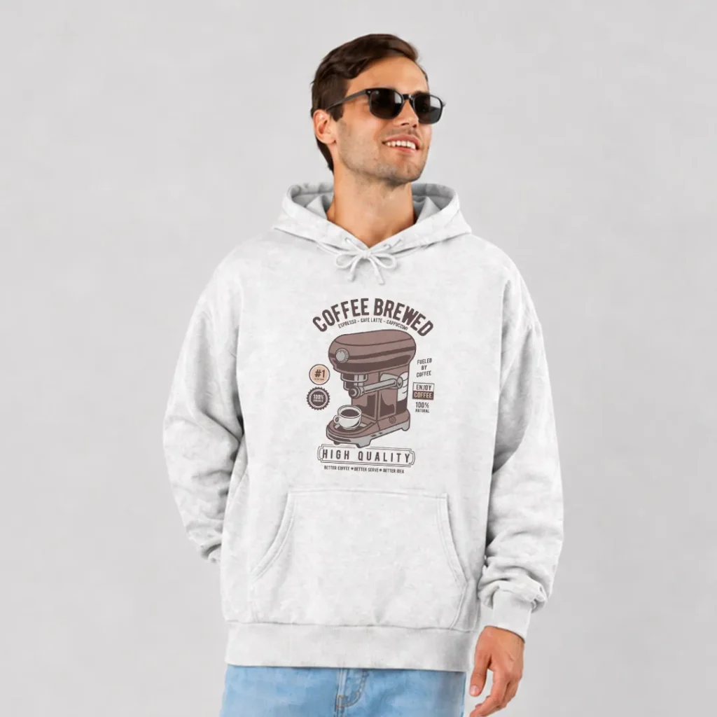هودی قهوه طرح آسیاب Coffee Brewed کد 15109