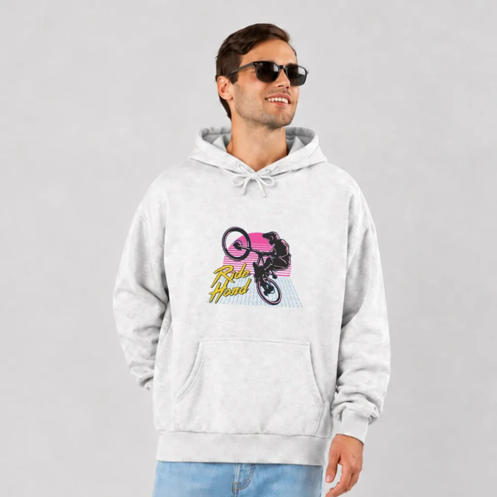 هودی دوچرخه BMX طرح Ride Hard کد 15544