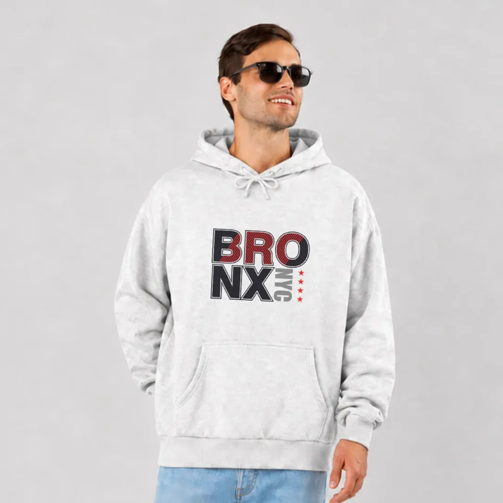 هودی طرح تایپوگرافی Bronx NYC کد 16041